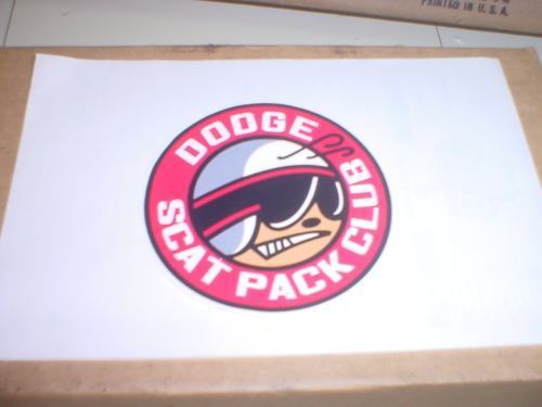 Dodge  scat pack  club   vinyl   decal   new  mopar