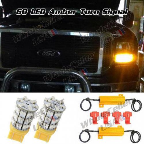 Sell 2x 992 7440A 7443 7444 Amber Orange 60 LED Turn Signal Light Bulb