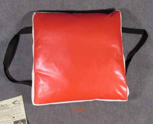 Safegard boat seat cushion floatation device preserver -model 113- 15 x 15 x 2