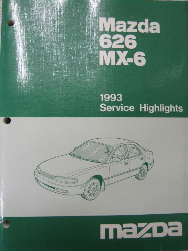 1993 mazda 626 mx-6 service highlights manual