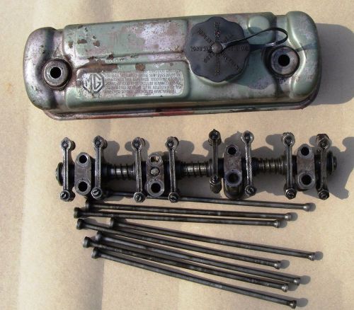 Mg midget rockershaft, push rods &amp; valve cover