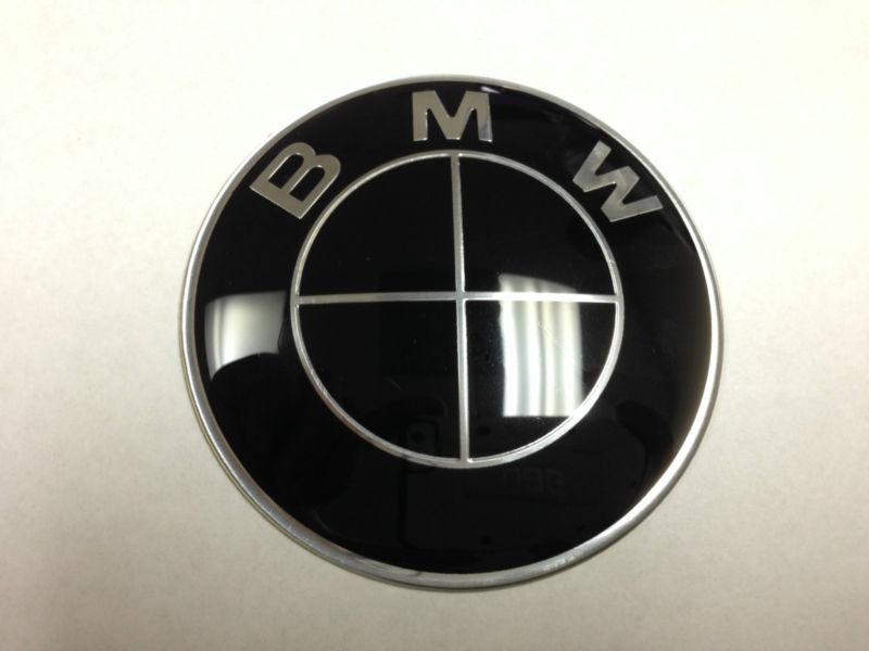New Car BMW Emblem Decal Hood Rear 2 Pins 82mm ALL BLACK, US $9.99, image 7