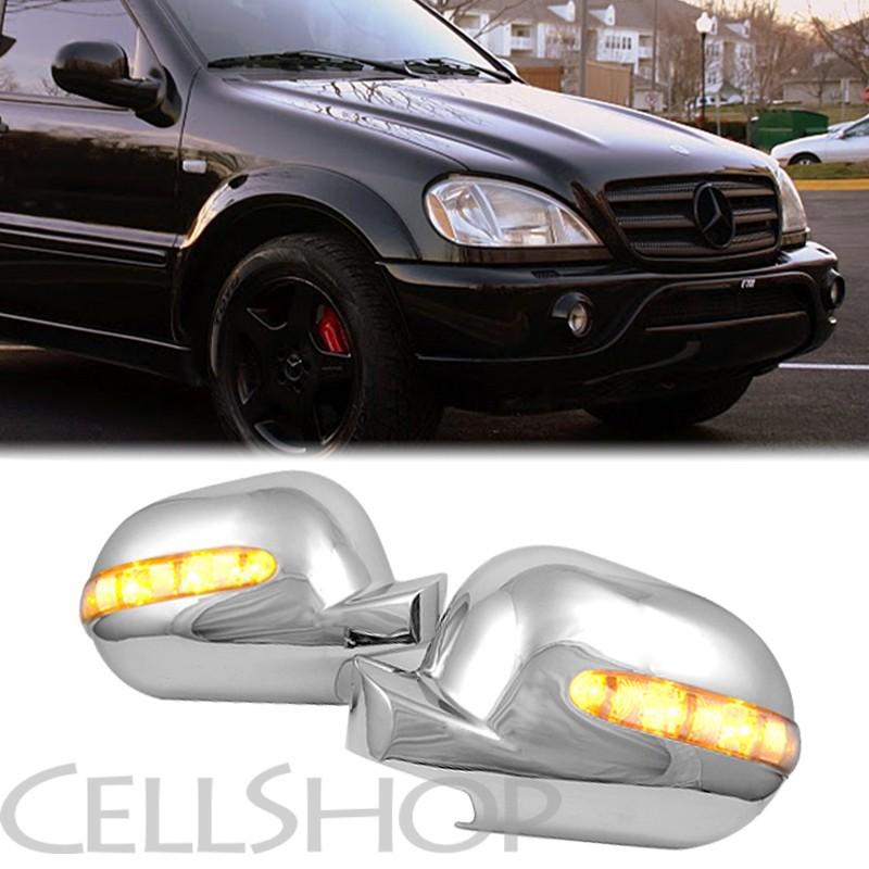 Sell 19982001 M BENZ W163 MLCLASS CHROME PLATED MIRROR COVER LED