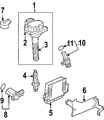 Nissan\infiniti 22448al61c genuine oem ignition coil