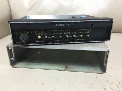 Aircraft collins aud-250 audio panel tray &amp;harness p/n 622-2088-011 guaranteed!!