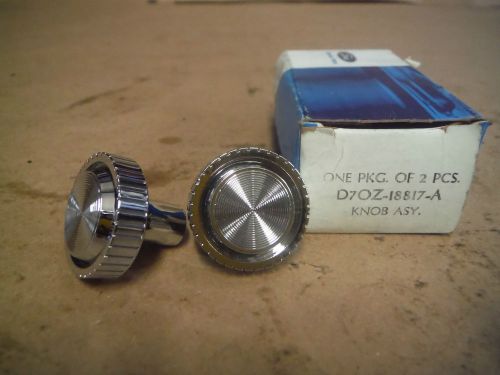 70&#039;s ford cars radio knobs set of 2 pn # d70z-18817-a box # 1073