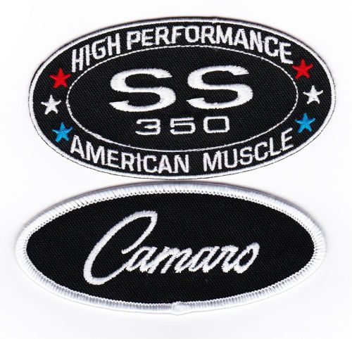 Chevy ss 350 camaro sew/iron on patch emblem badge embroidered hot rod car
