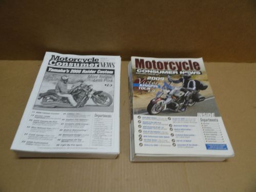 Motocycle consumer news 24 issues 2008 (12) 2009 (12)  low $$
