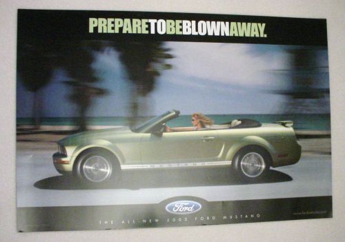 2005 ford  mustang  coupe &amp; convertible poster - original