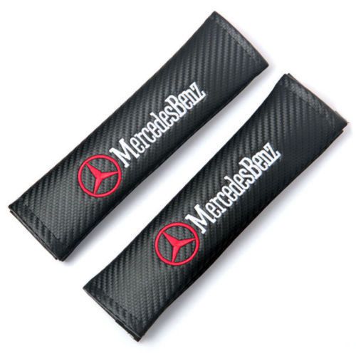 2 x m.benz car seat belt cover pads shoulder cushion for mercedes benz free ship