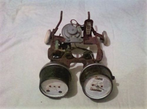 1973-74 honda elsinore mt 250 headlight &amp; gauge bracket with horn &amp; reflectors