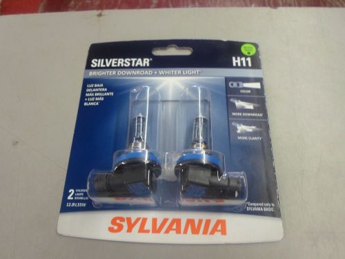 Sylvania silverstar whiter light h11 halogen 2 bulbs