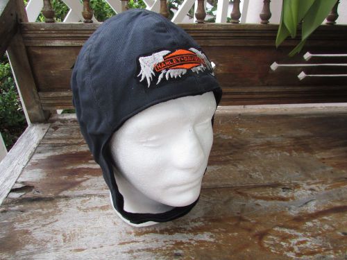 Vintage cloth race ride helmet harley davidson medium  7 - 7 1/4 adustable strap