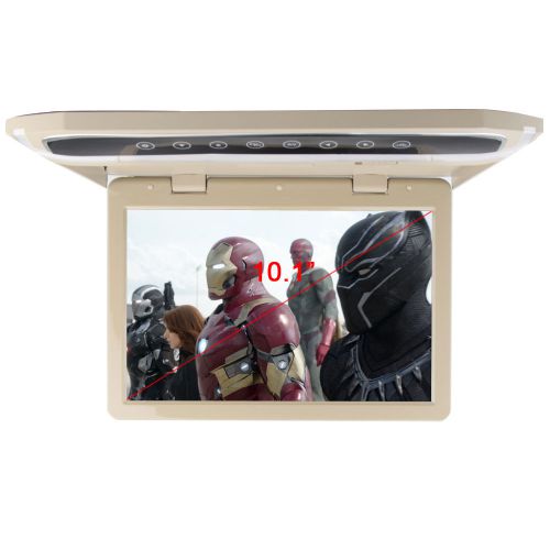 Hot beige 10.1 inch tft lcd  ir transmitter dome light car roof mounted monitor
