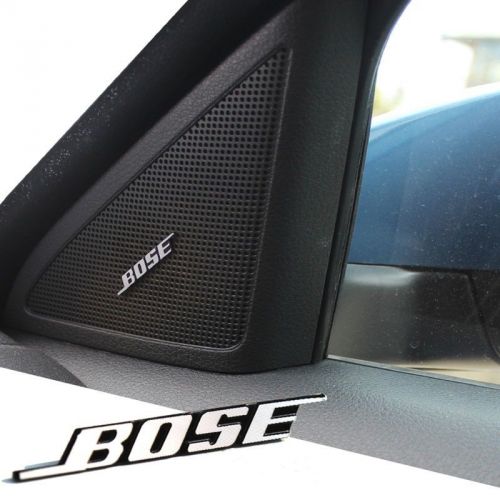 8pc bose speaker grille 2 pin emblem logo decal badge chrome metal 