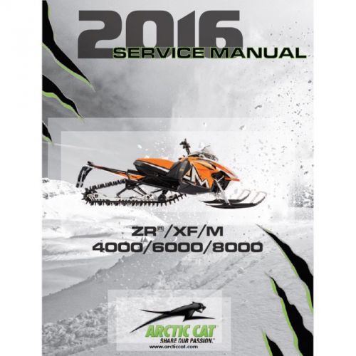 Arctic cat 2016 snowmobile repair service shop manual book 2-stroke - 2260-847