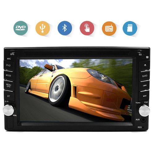 Double 2 din in dash radio car stereo dvd cd mp3 player bluetooth touchscreen fm