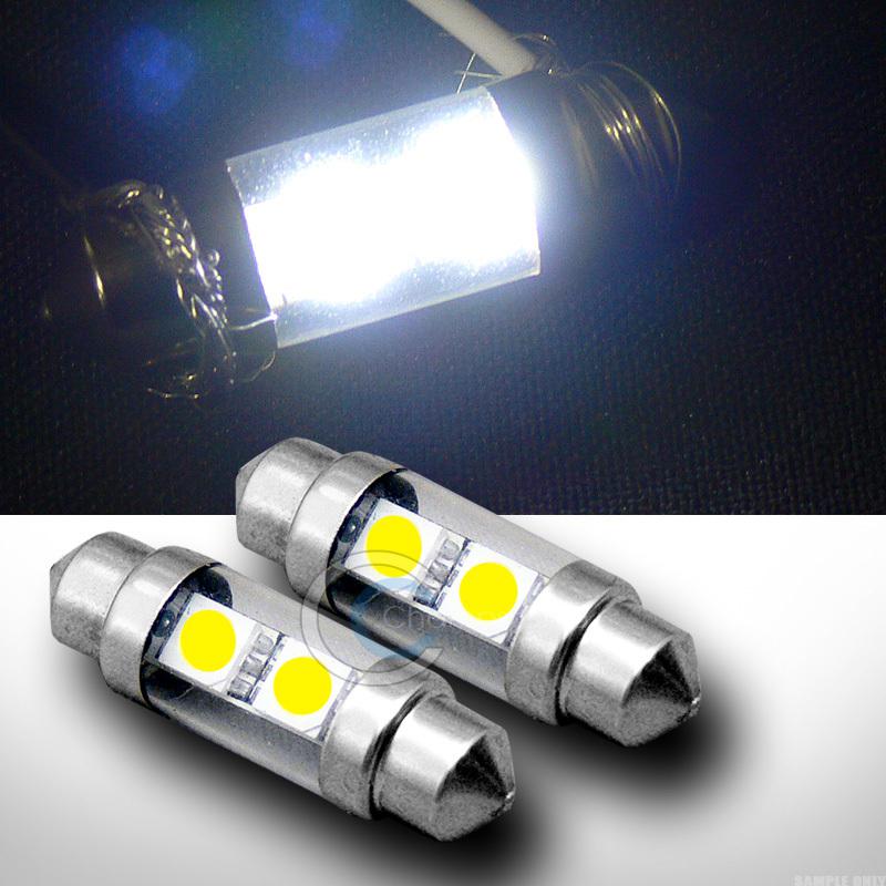 2pc White 36mm Festoon 2x 5050 SMD LED Light Bulb Trunk/License Plate 6423 Pair, US $5.49, image 1