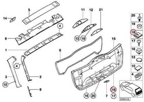 8 x bmw genuine additional information instruments body nut st3.5-1-zns e23 e24