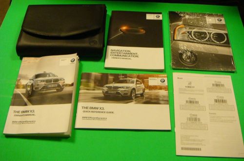 2015 bmw x3 with navigation full owners manual with factory case