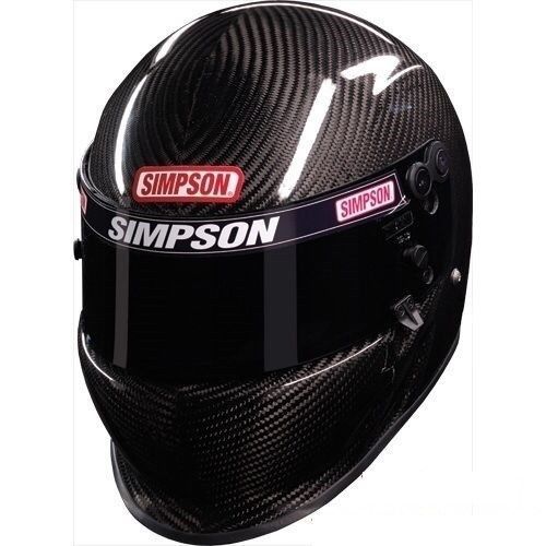 Simpson racing carbon fiber ev1 helmet sa2015 pre drilled forhans device,usac ~
