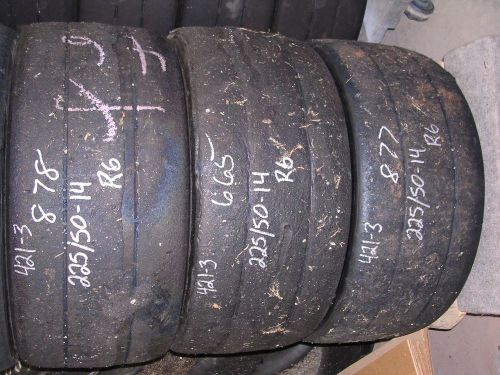 421-3 usdrrt hoosier used dot road race tires 225x50-14