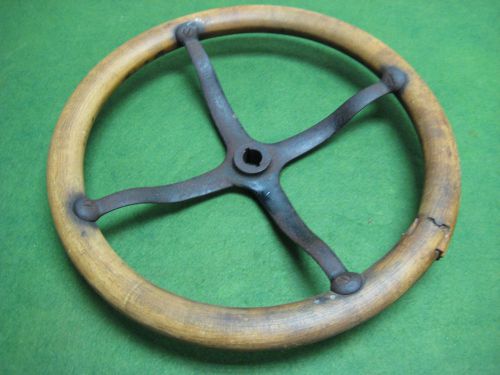 Original 15&#034; model t ford wood steering wheel roadster touring