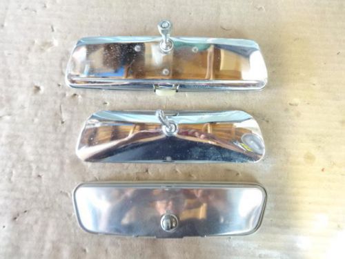 3 various vintage  oem chevrolet inside rear view mirrors  broken in some way