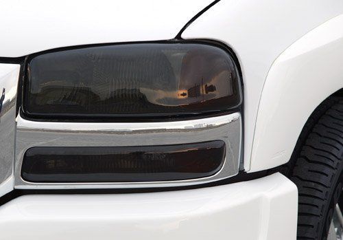 99-06 gmc sierra 00-06 yukon xl gts acrylic smoke headlight covers 4pc gt0998s