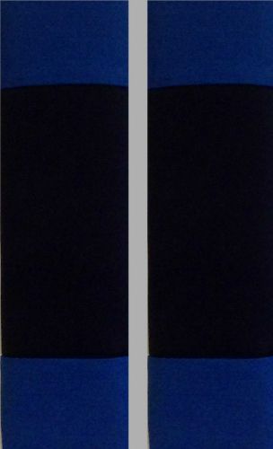 Seat belt covers shoulder strap cushion pads black/blue