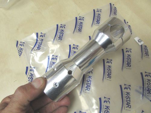 Scooter handlebar mounting block stem - solid billet 6" tall / 150mm bw50 zuma