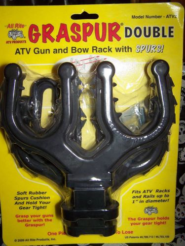 Graspur double atv gun and bow rack with spurs