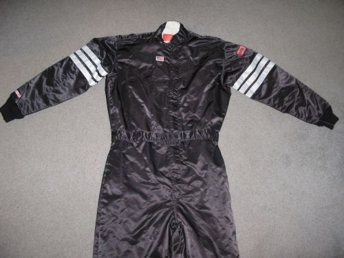 Simpson satin finish kart suit black adult l nice