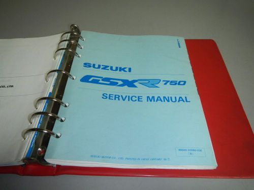 Original suzuki gsxr750 gsx-r750 dealer service repair manual 99500-37050-03e