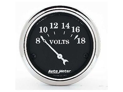 Auto meter 1791 old tyme black voltmeter 2-1/16'' electrical