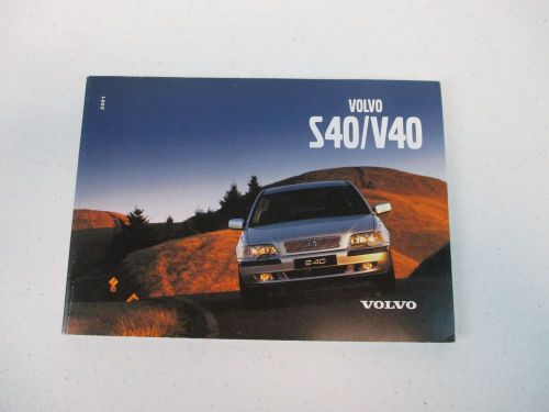 2001 01 volvo s40/v40 owner&#039;s owners owner manual kit set guide