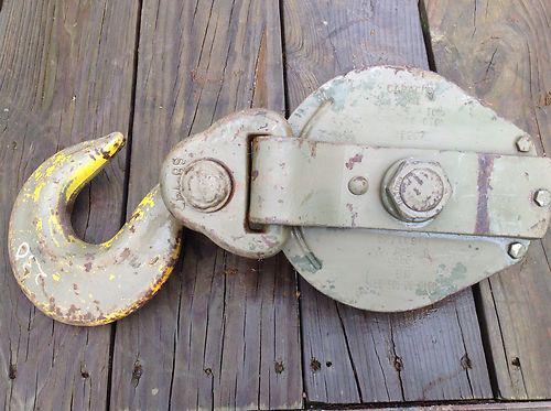 Military truck  winch cable snatch block 10 ton