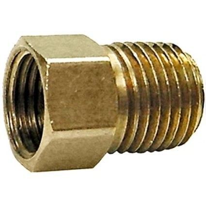 Marshall conversion propane fitting - 1/4" male npt x 1/4" female inverted flare