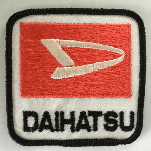 Daihatsu embroidered cloth patch.