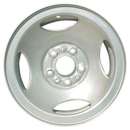 Oem remanufactured 14x6 steel wheel, rim sparkle silver full face painted - 3145