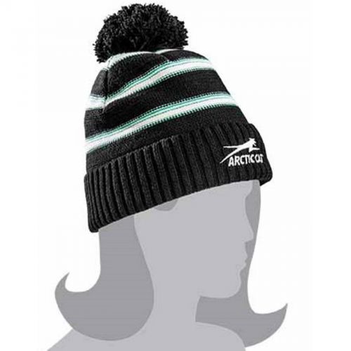 Arctic cat women&#039;s mint green &amp; black aircat watchman with pom beanie - 5253-170