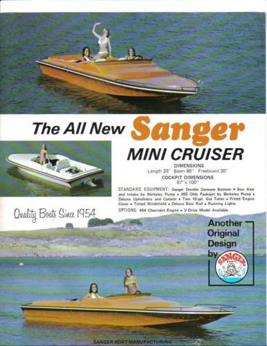 Sanger 20 foot mini cruiser windshield boat marine