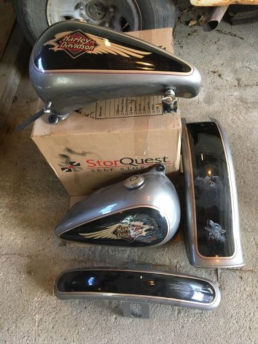 Harley-davidson fxst gas tank/fender set