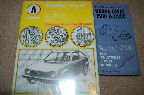 1973-77 honda civic owner&#039;s workshop manual autobooks  civic 1200 1500 cvcc