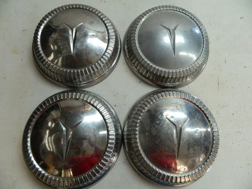 Vintage oe dodge chrysler plymouth mopar 10&#034; dog dish hubcap set of 4 1960-70&#039;s