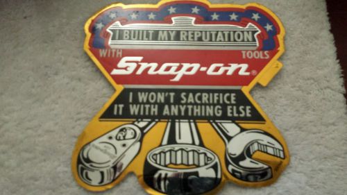 Vintage snap on tools decal.&#034;i built my reputation with snap on&#034; sticker