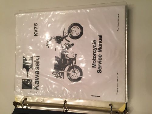 Kawasaki kv75/mt1 service manual reprint