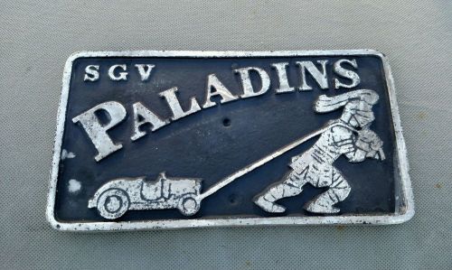 Car club plaque license plate topper nhra frame sgv plate 455 decal sticker 427