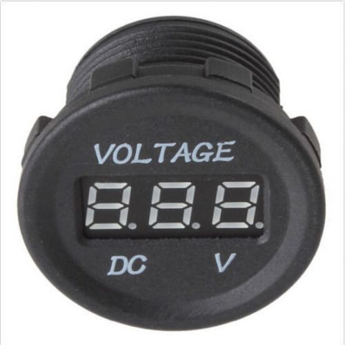 Volt motorcycle led display digital voltage new car panel red meter dc12v meter