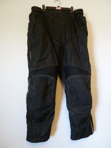 Tourmaster caliber motorcycle pants men&#039;s short xl 36-38 black